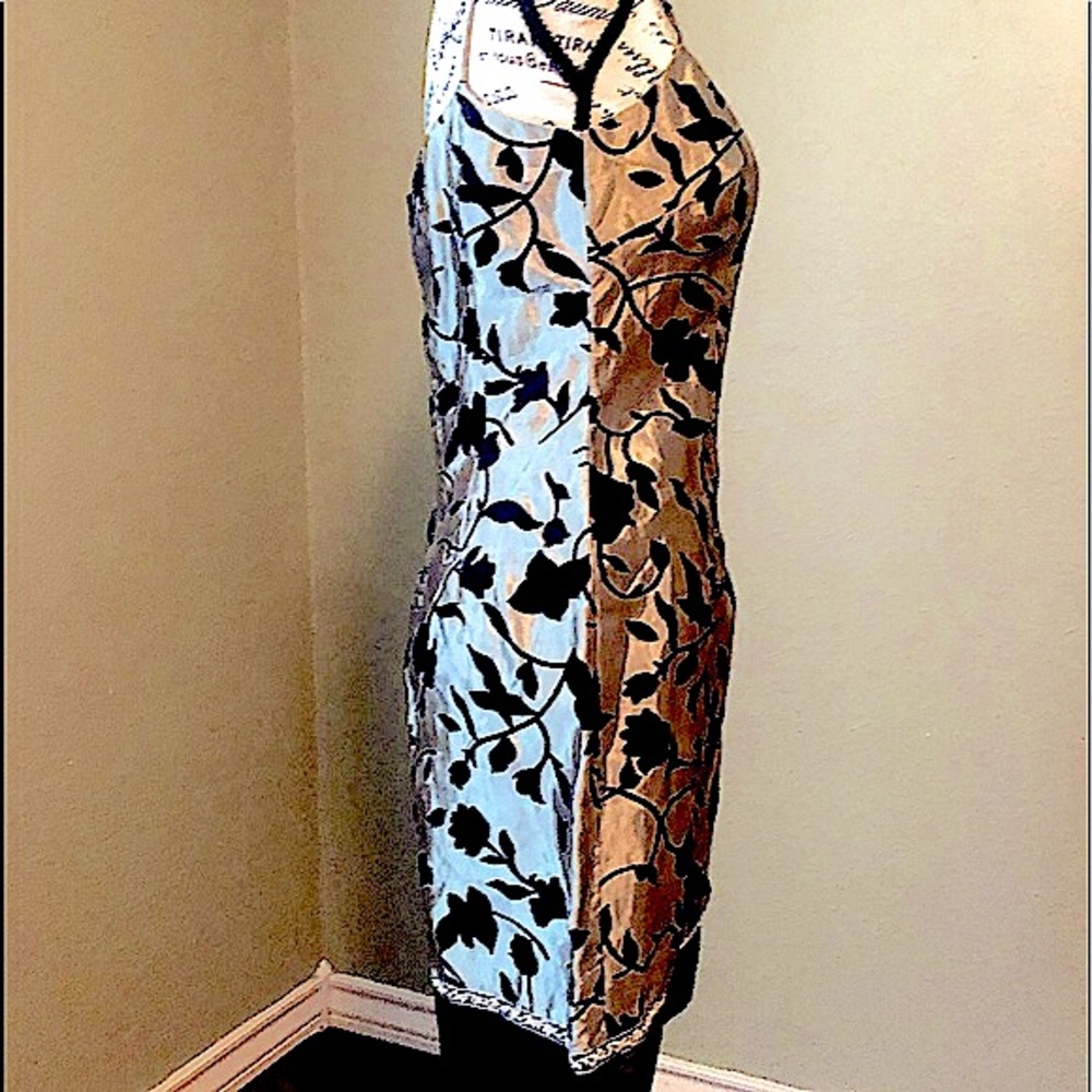 Selli Siegel LAUNDRY cocktail dress black & gold
